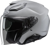 Casco Urban Per Moto Hjc F31 Advanced Fiberglass Grigio Taglia 11 Xxl