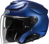 Casco Urban Per Moto Hjc F31 Advanced Fiberglass Blu Metallizzato Semiopaco Taglia 06 Xs
