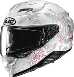 Full-Face Motorcycle Helmet Hjc F71 Advanced Fiberglass Mc8 Eliz Size 08 M
