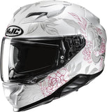 Casco Integrale Per Moto Hjc F71 Advanced Fiberglass Mc8 Eliz Taglia 06 Xs