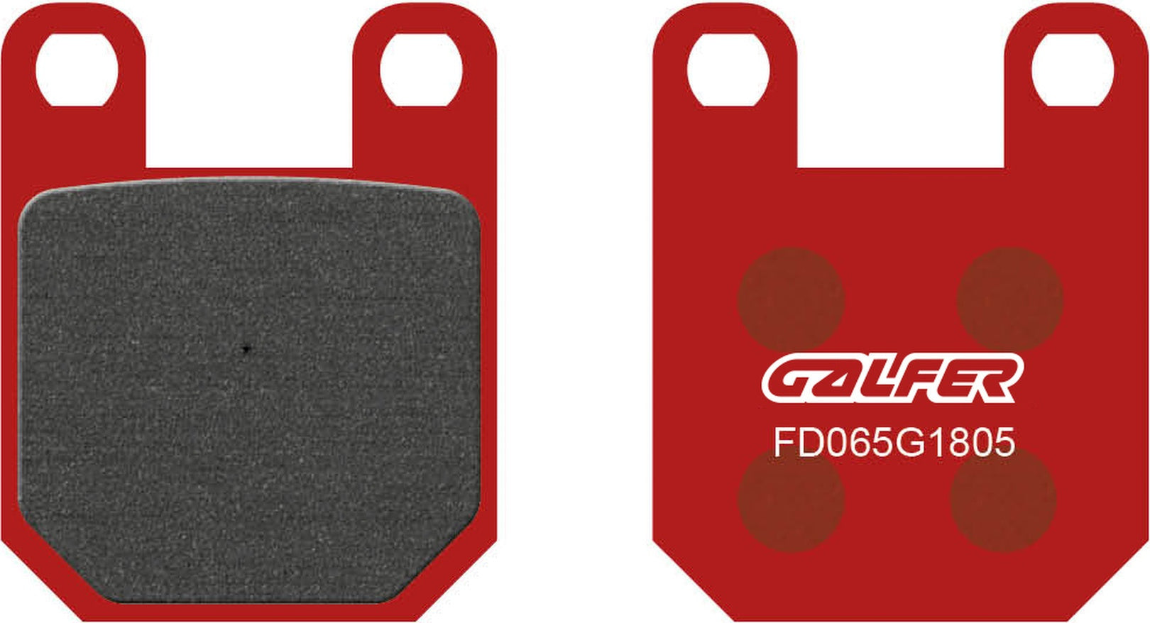 Rear Semi-Metal Trial Top Brake Pads - Galfer Compatible With Blata Motard 125 (2007)