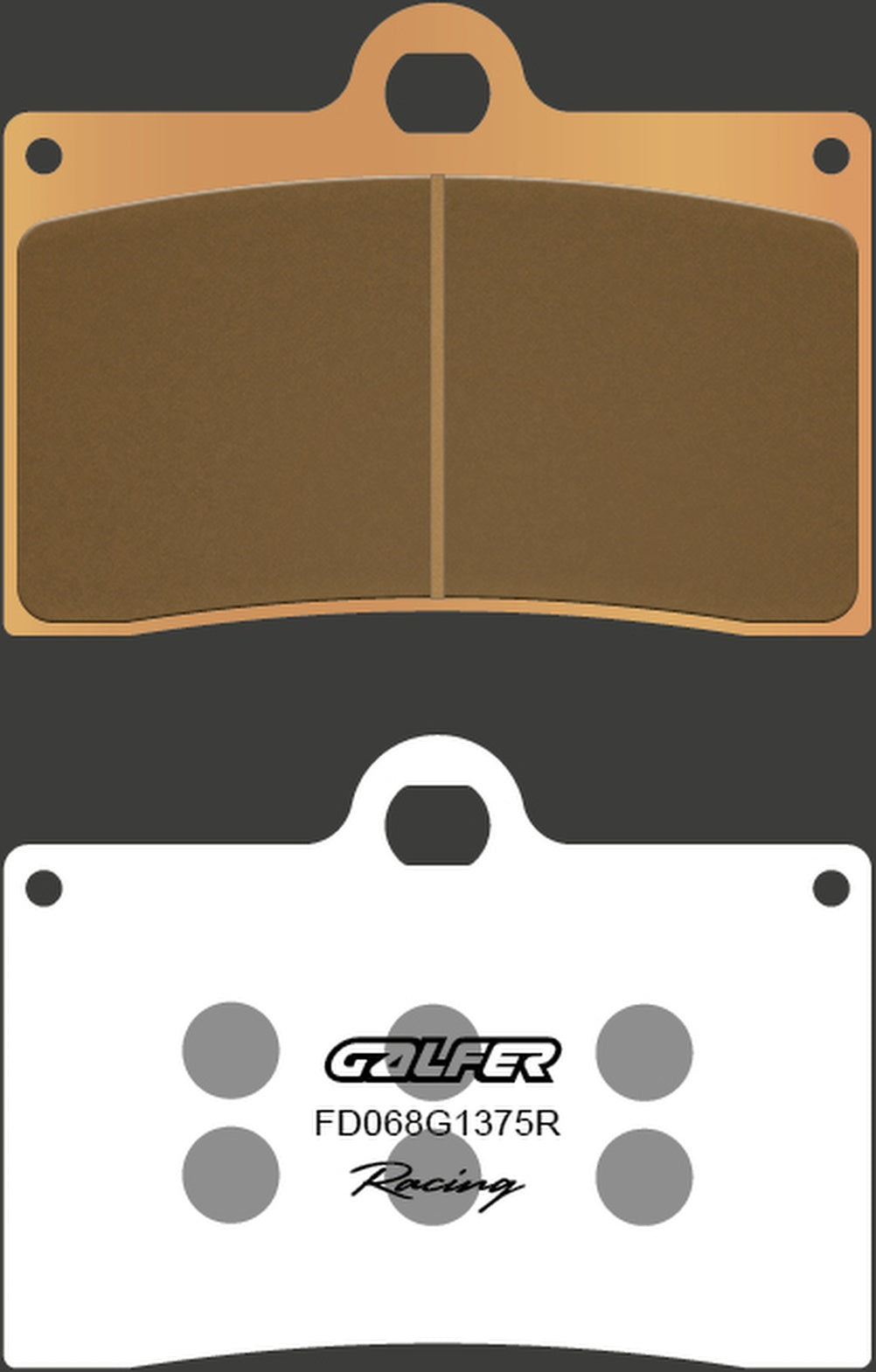 Front Sintered Sport Racing Brake Pads - Galfer Compatible With Borile B 500 Mt (2002)