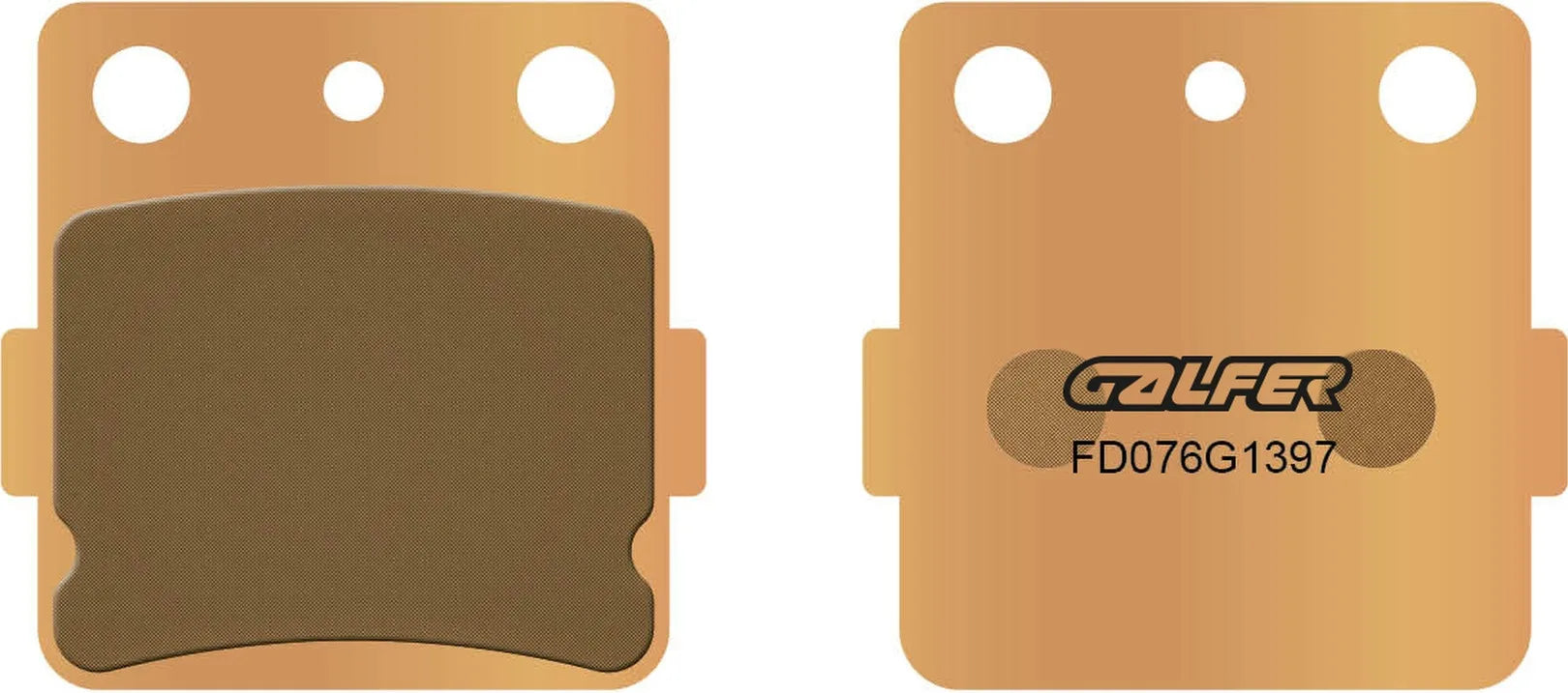 Rear Sintered Quads Brake Pads - Galfer Compatible With Suzuki Lt 230 Sf - Sg - Sh - Sj (1985-1988)