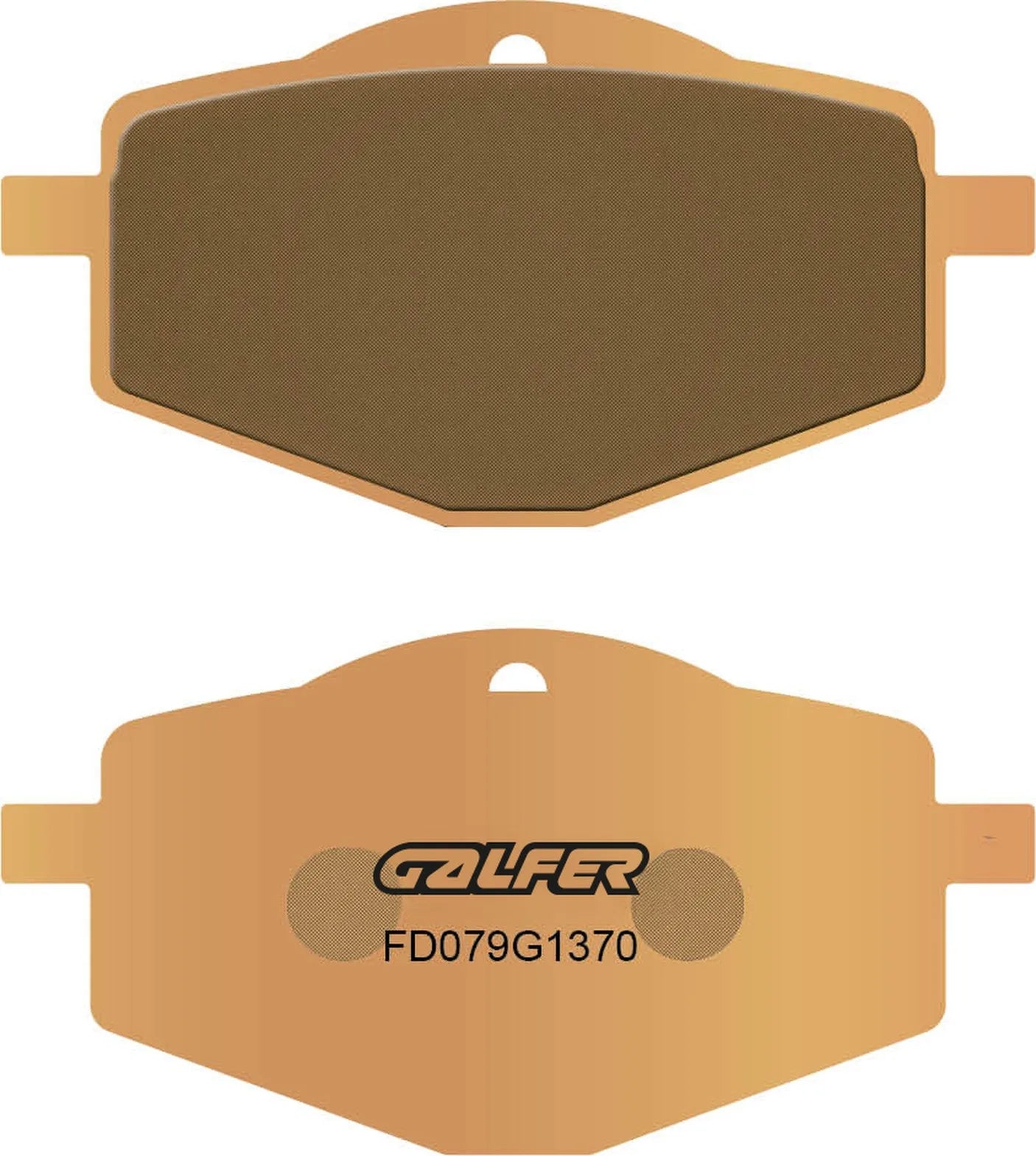Rear Sintered Street Brake Pads - Galfer Compatible With Yamaha Yz 125 (1988)