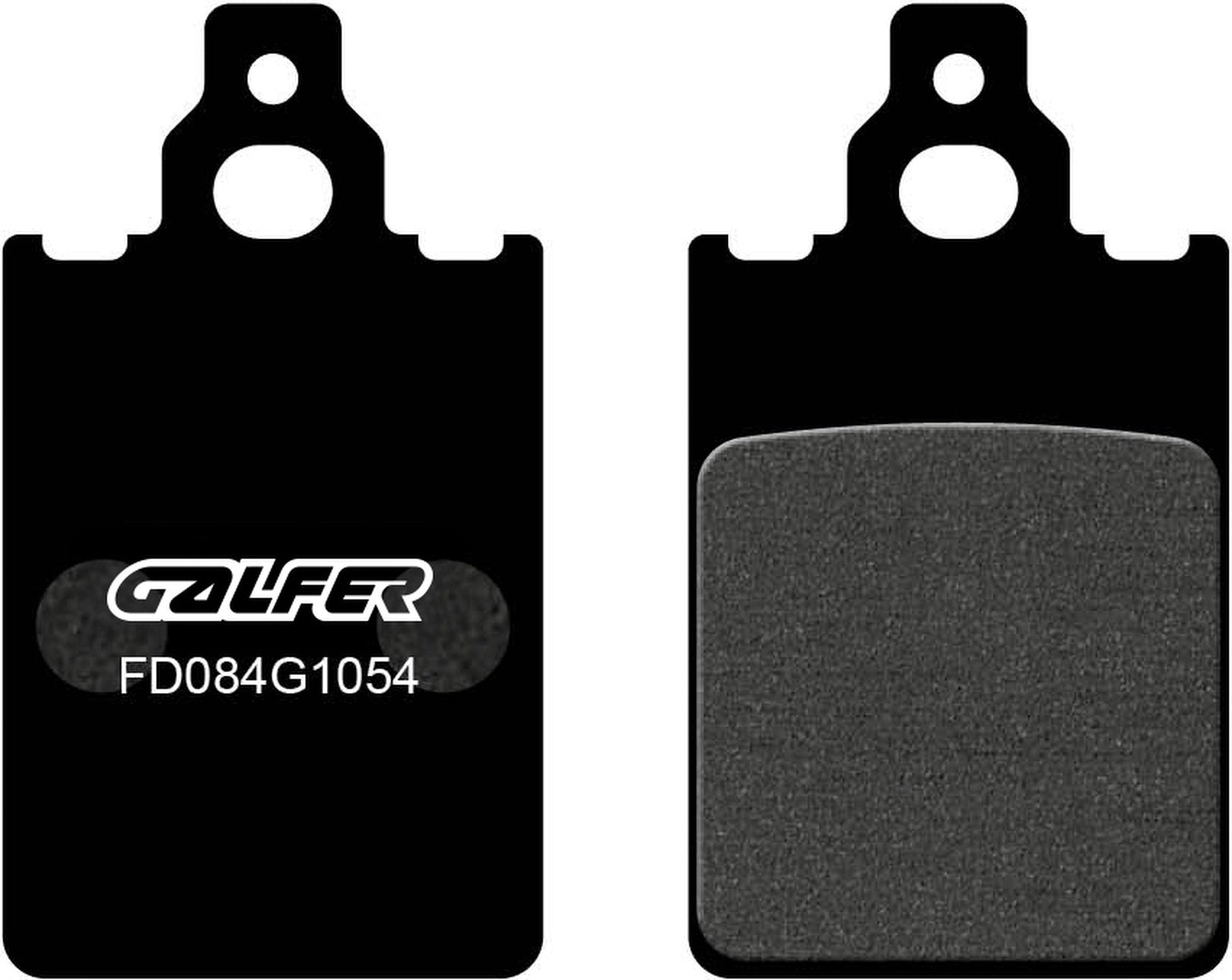 Rear Semi-Metal Brake Pads - Galfer Compatible With Accossato Kr 80 (1987)