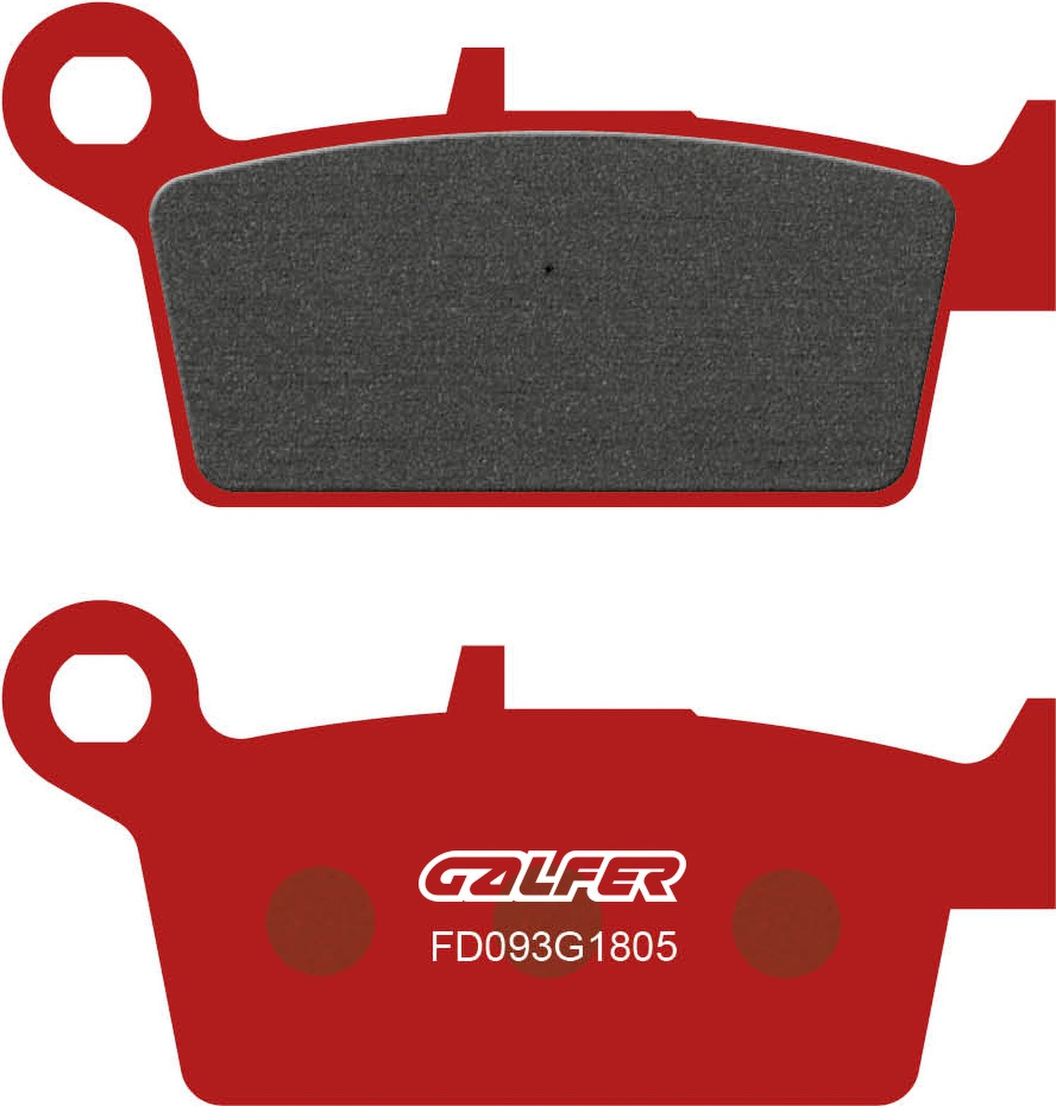 Rear Semi-Metal Trial Top Brake Pads - Galfer Compatible With Ajp Pr 5 Supermoto 250 (2011)