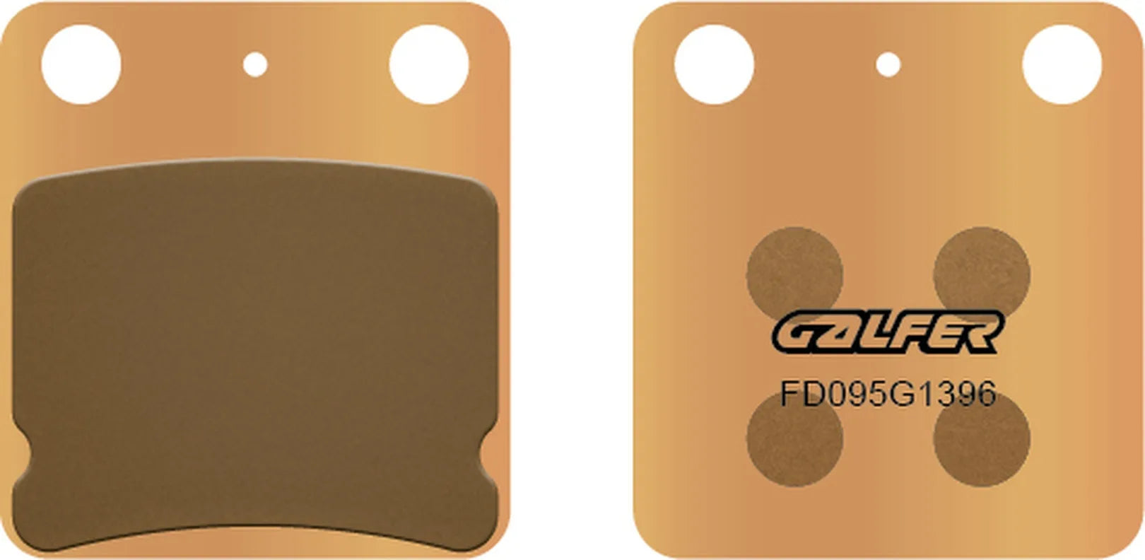 Front Sintered Off-Road Brake Pads - Galfer Compatible With Jialing Jh 125-6 Pegaso (1999-2009)