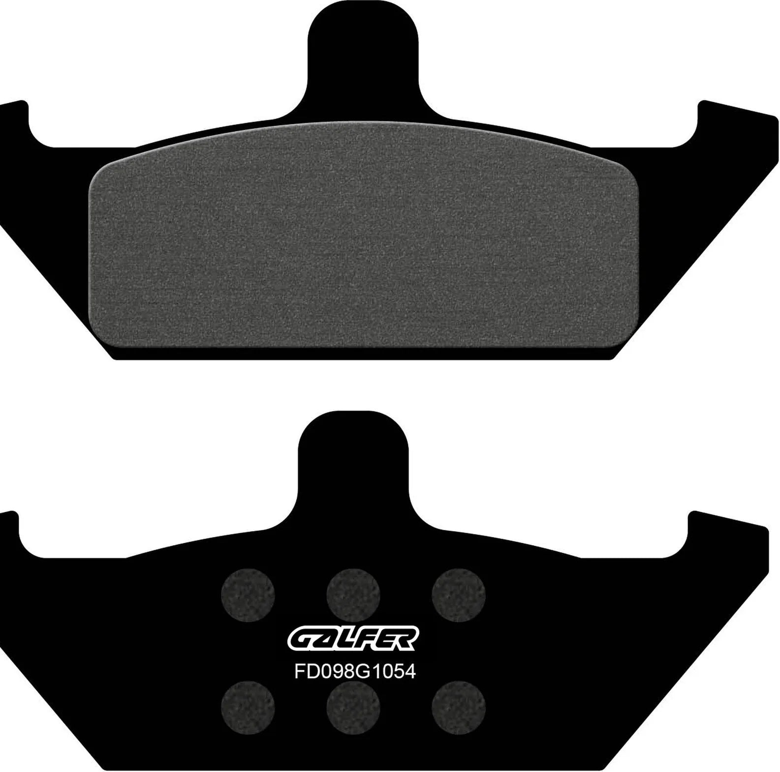 Front Semi-Metal Brake Pads - Galfer Compatible With Laverda 650 Vt Tt Baja (1986)
