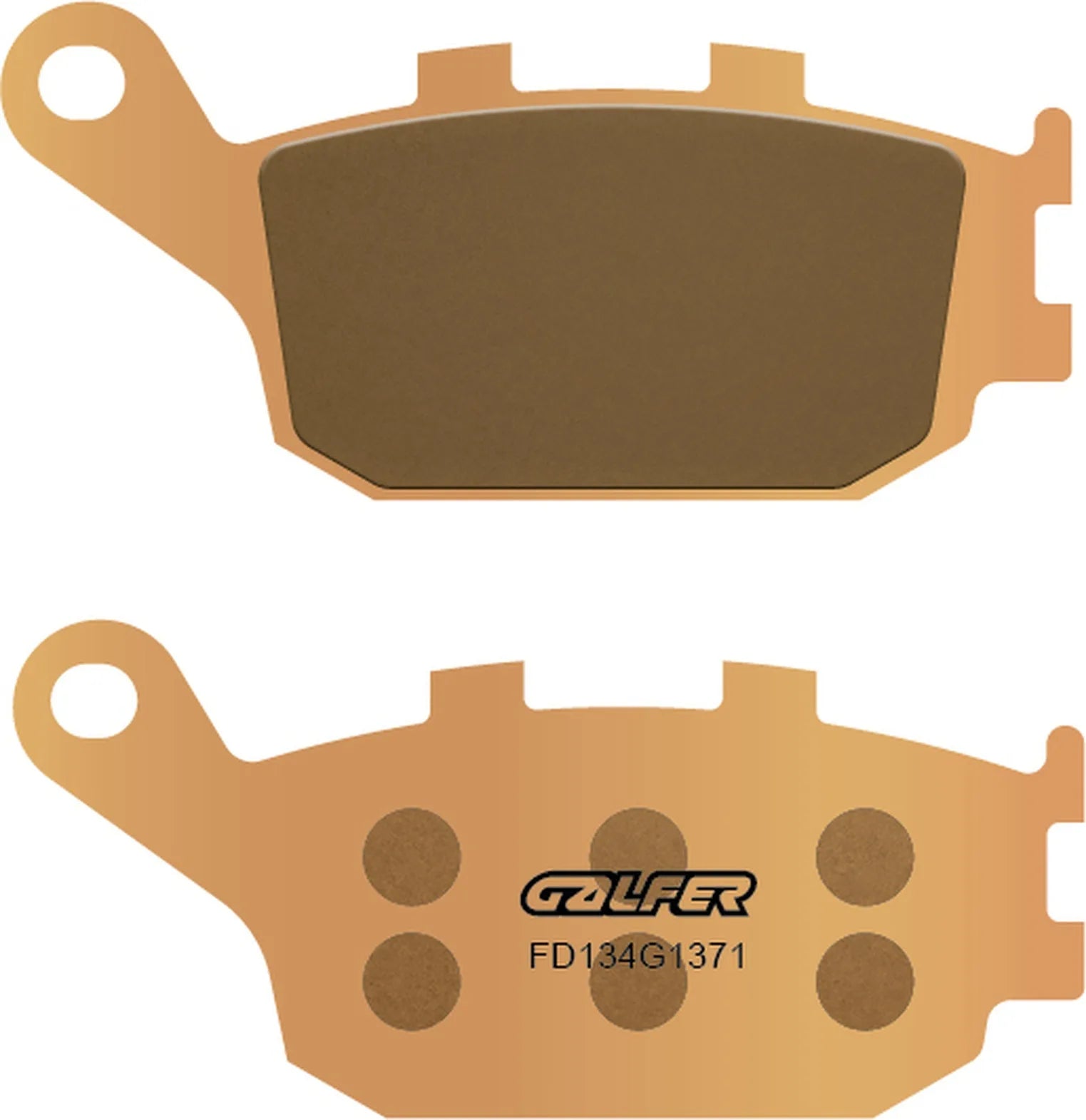 Rear Left Sintered Street Brake Pads - Galfer Compatible With Suzuki Dl 650 V-Strom Xpedition Abs (2013)