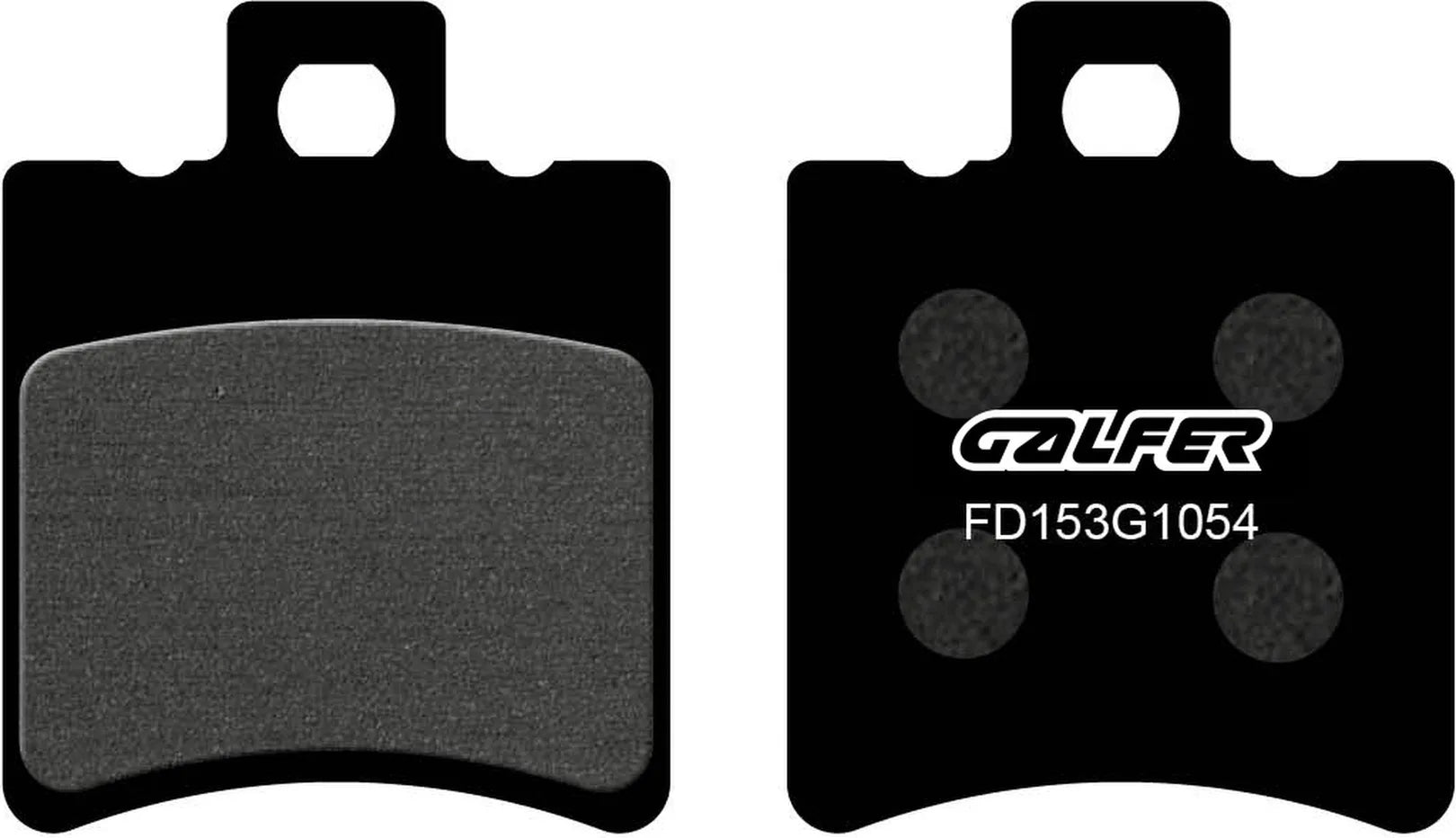 Front Semi-Metal Brake Pads - Galfer Compatible With Piaggio Typhoon 80 (1996)