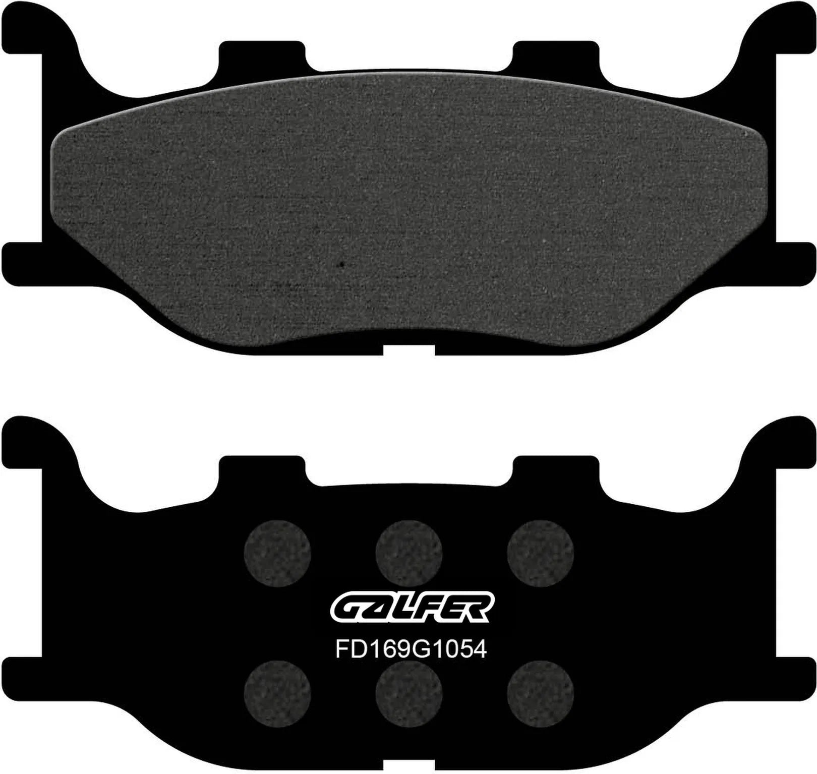 Front Semi-Metal Brake Pads - Galfer Compatible With Motom Transcity 150 (2007)