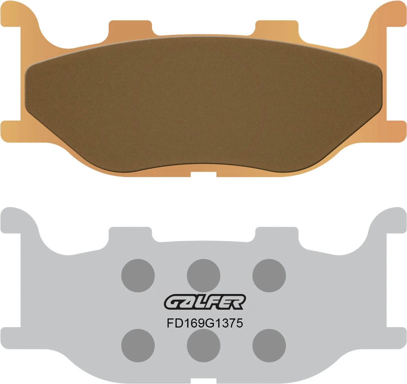 Front Sintered Sport Brake Pads - Galfer Compatible With Linhai Monarch 160 (2004)