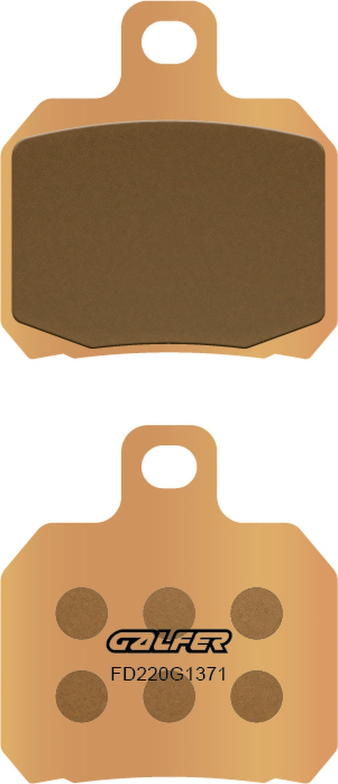 Rear Sintered Street Brake Pads - Galfer Compatible With Adiva Ad 250 (2009)