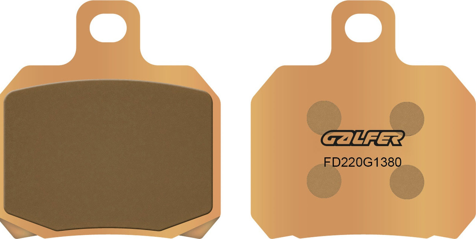 Rear Sintered Scooter Brake Pads - Galfer Compatible With Brammo Empulse R (2019)