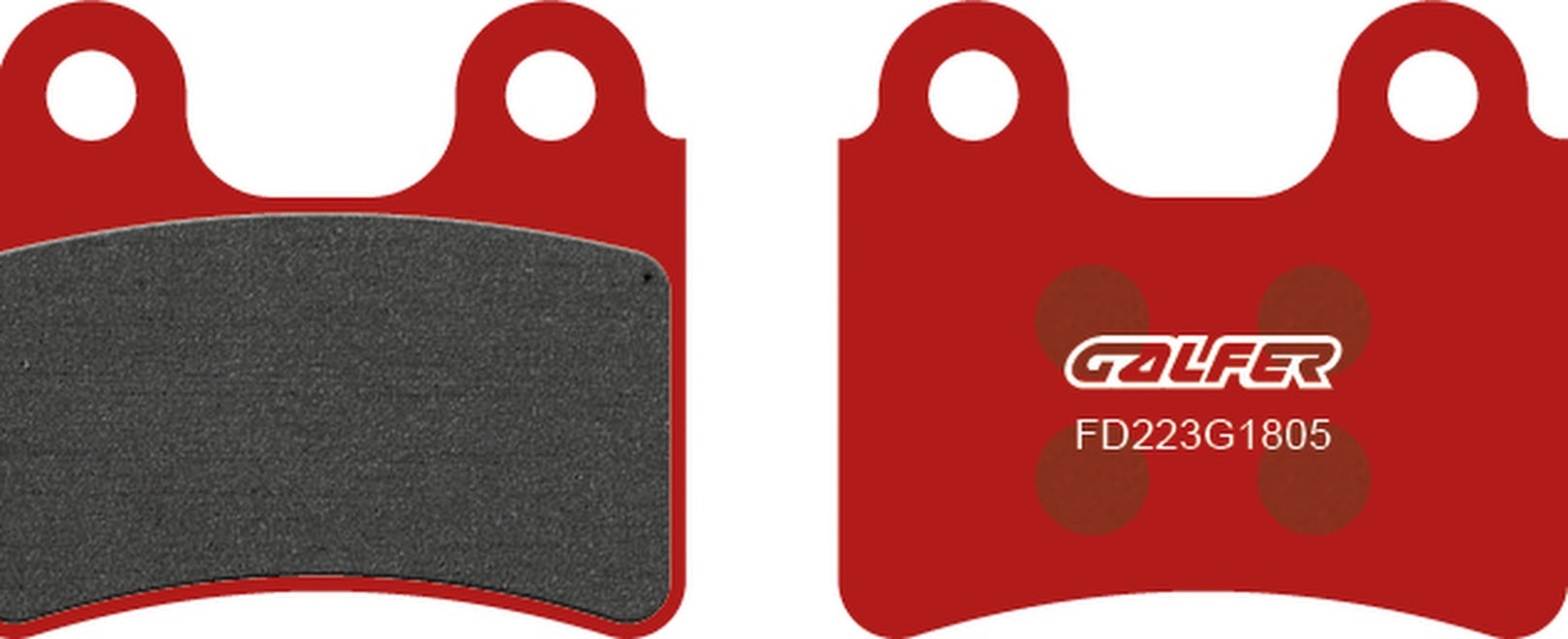 Rear Semi-Metal Trial Top Brake Pads - Galfer Compatible With Ajp Pr 4 125 Enduro (2005-2009)