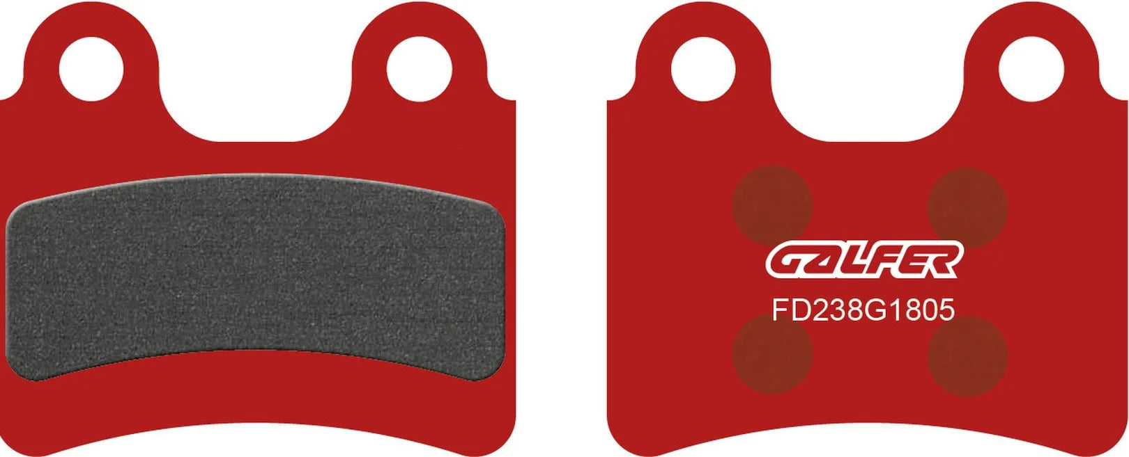 Front Semi-Metal Trial Top Brake Pads - Galfer Compatible With Scorpa Sy 250
