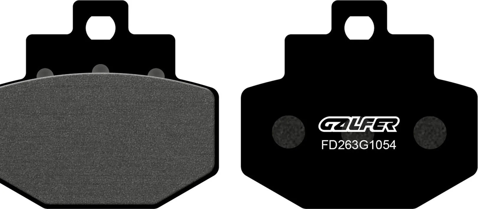 Rear Semi-Metal Brake Pads - Galfer Compatible With Piaggio Vespa Red 946 125 (2017)