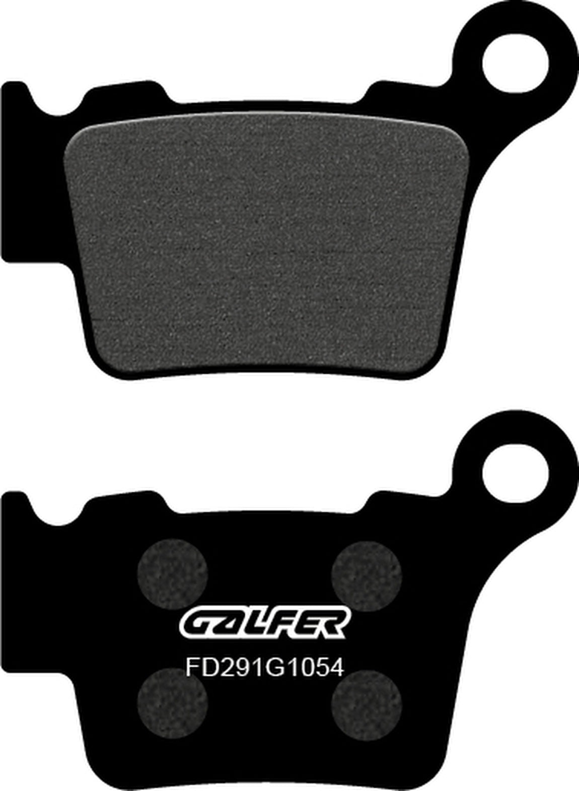 Rear Semi-Metal Brake Pads - Galfer Compatible With Ajp Pr 7 Adventure 650 (2020)
