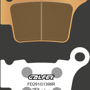 Rear Sintered Racing Off-Road Brake Pads - Galfer Compatible With Husaberg 570 Fs (2010)