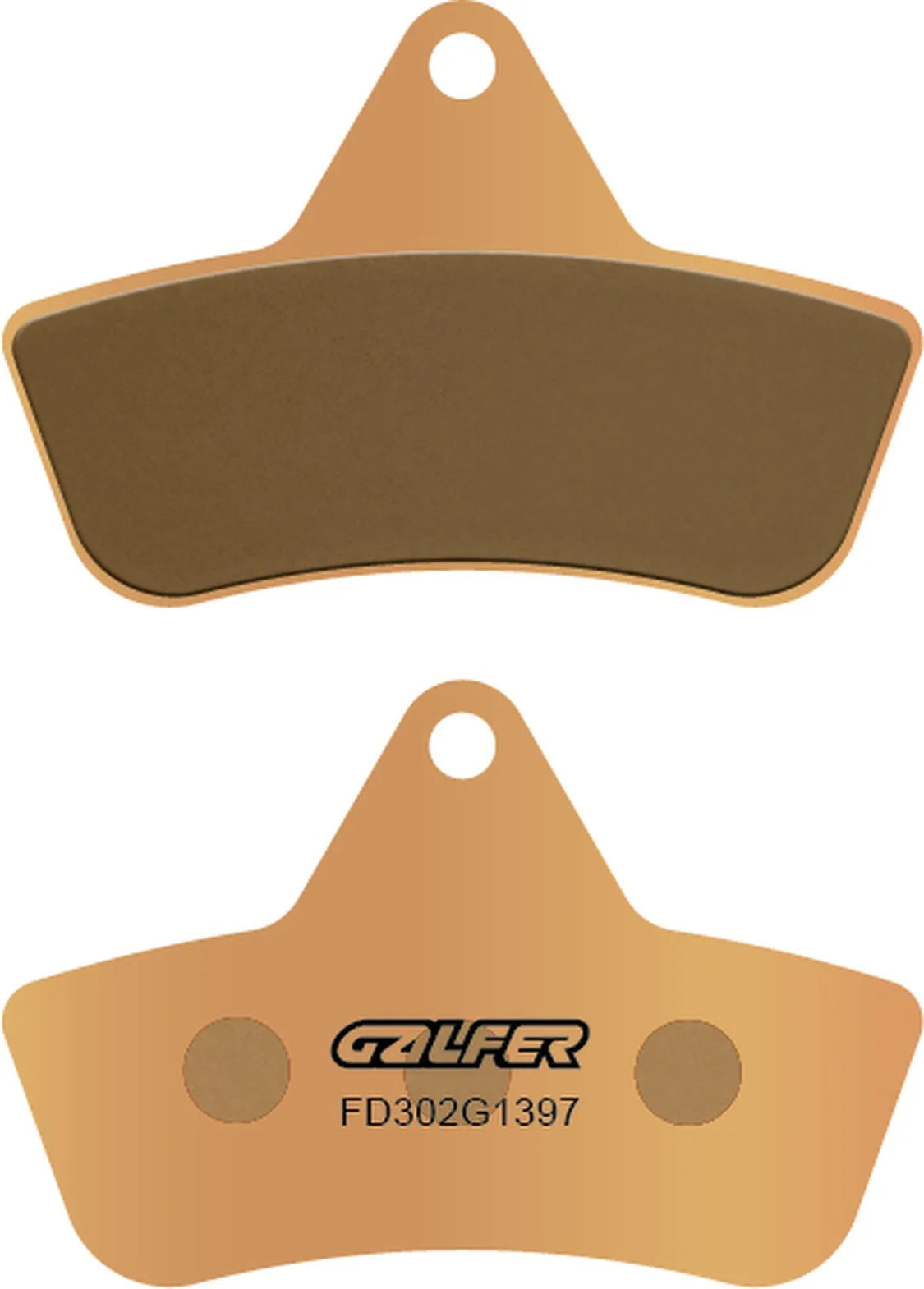 Rear Sintered Quads Brake Pads - Galfer Compatible With Laverda Quasar 500 4X4 (2004)