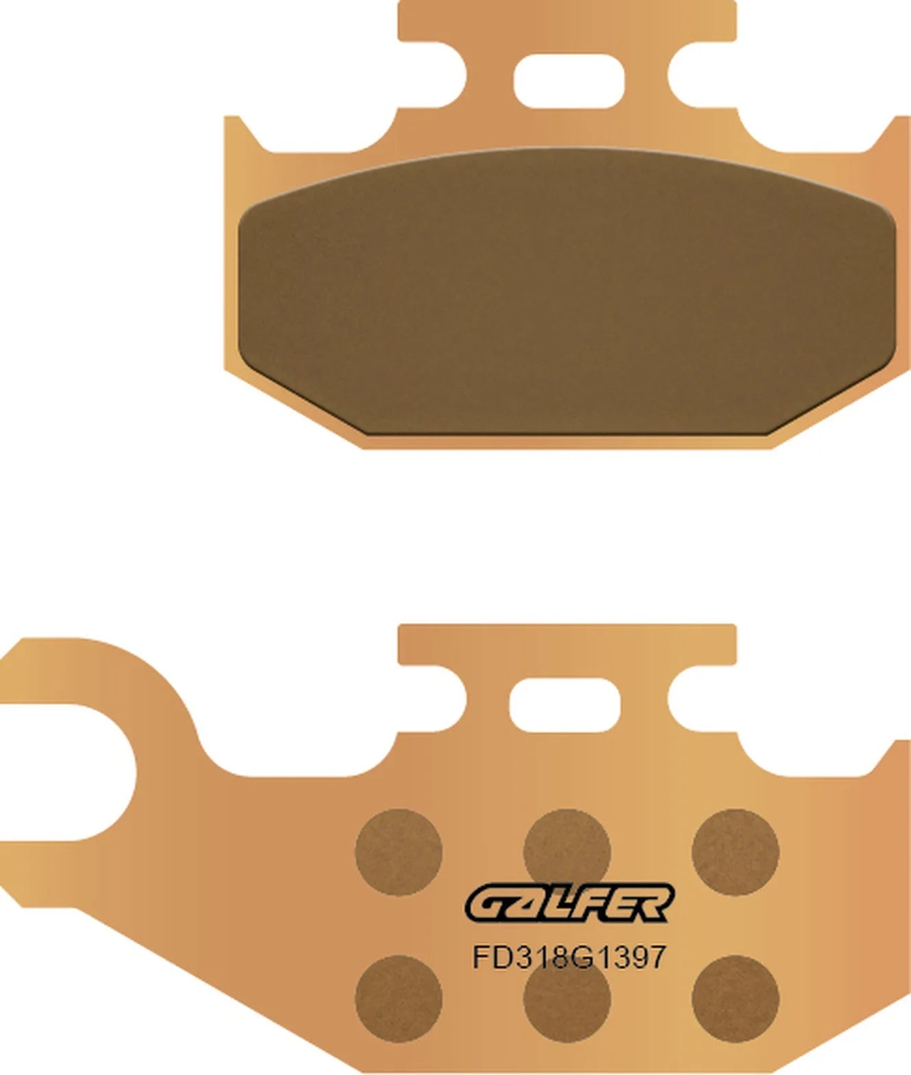 Rear Left Sintered Quads Brake Pads - Galfer Compatible With Suzuki Lt F - A 500 Quadrunner (1998-2002)
