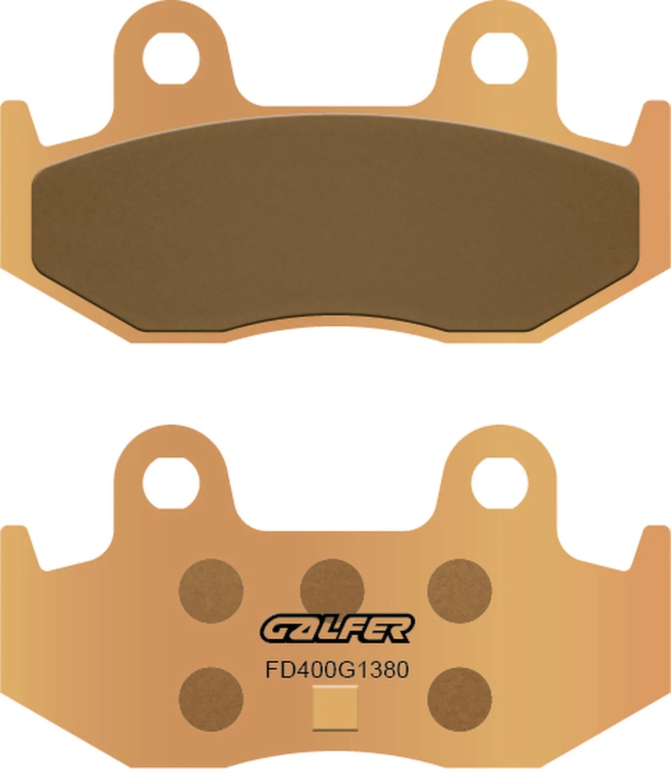 Rear Sintered Scooter Brake Pads - Galfer Compatible With Suzuki An 250 Burgman (2003-2006)