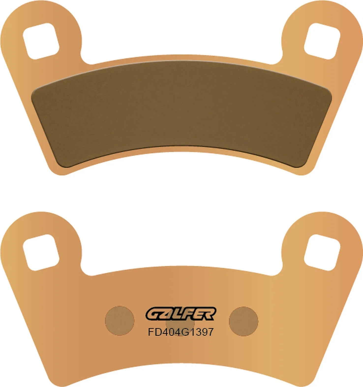 Front Sintered Quads Brake Pads - Galfer Compatible With Polaris Rzr Rzr 1000 (2016-2018)