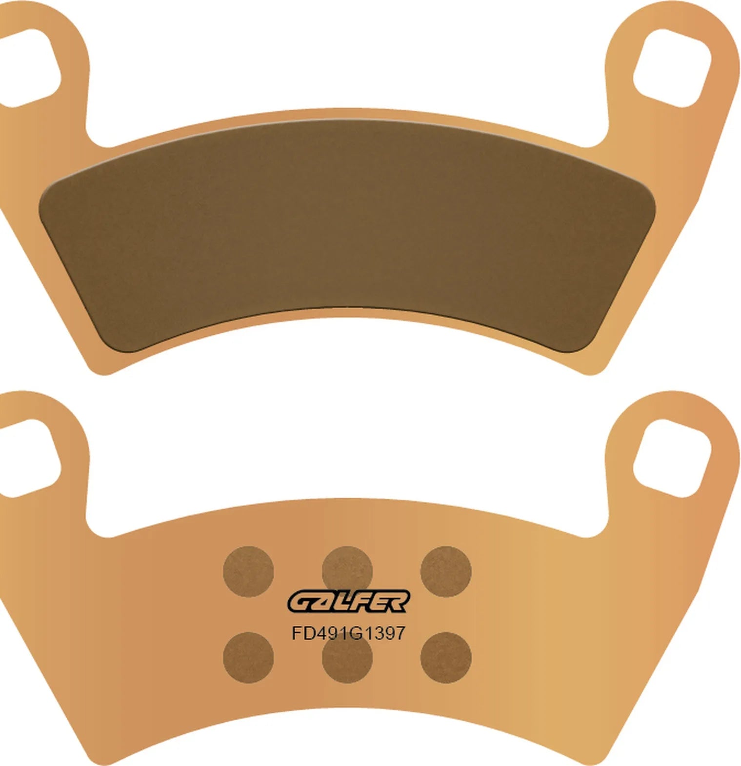 Front Sintered Quads Brake Pads - Galfer Compatible With Polaris Rzr Rzr-4 Xp 900 (2012-2014)