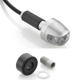 Freccia Led Manubrio + Attacco D13,5-23 Rizoma Sguardo Cromo