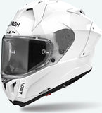 Casco Integrale Per Moto Airoh Gp800 - Gp814 Hpc Carbon Bianco Gloss Color Taglia Xl
