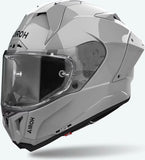 Casco Integrale Per Moto Airoh Gp800 - Gp898 Hpc Carbon Cemento Grigio Gloss Color Taglia L