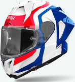 Casco Integrale Per Moto Airoh Gp800 - Gp8C18 Hpc Carbon Blu Rosso Lucido Competition Taglia L