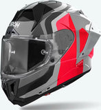 Casco Integrale Per Moto Airoh Gp800 - Gp8C55 Hpc Carbon Rosso Gloss Competition Taglia M