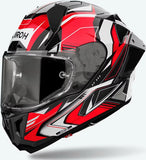 Casco Integrale Per Moto Airoh Gp800 - Gp8Mu55 Hpc Carbon Rosso Gloss Must Taglia S