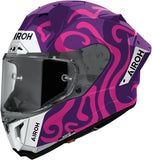 Casco Integrale Per Moto Airoh Gp800 - Gp8Sw54 Hpc Carbon Viola Gloss Swain Taglia S