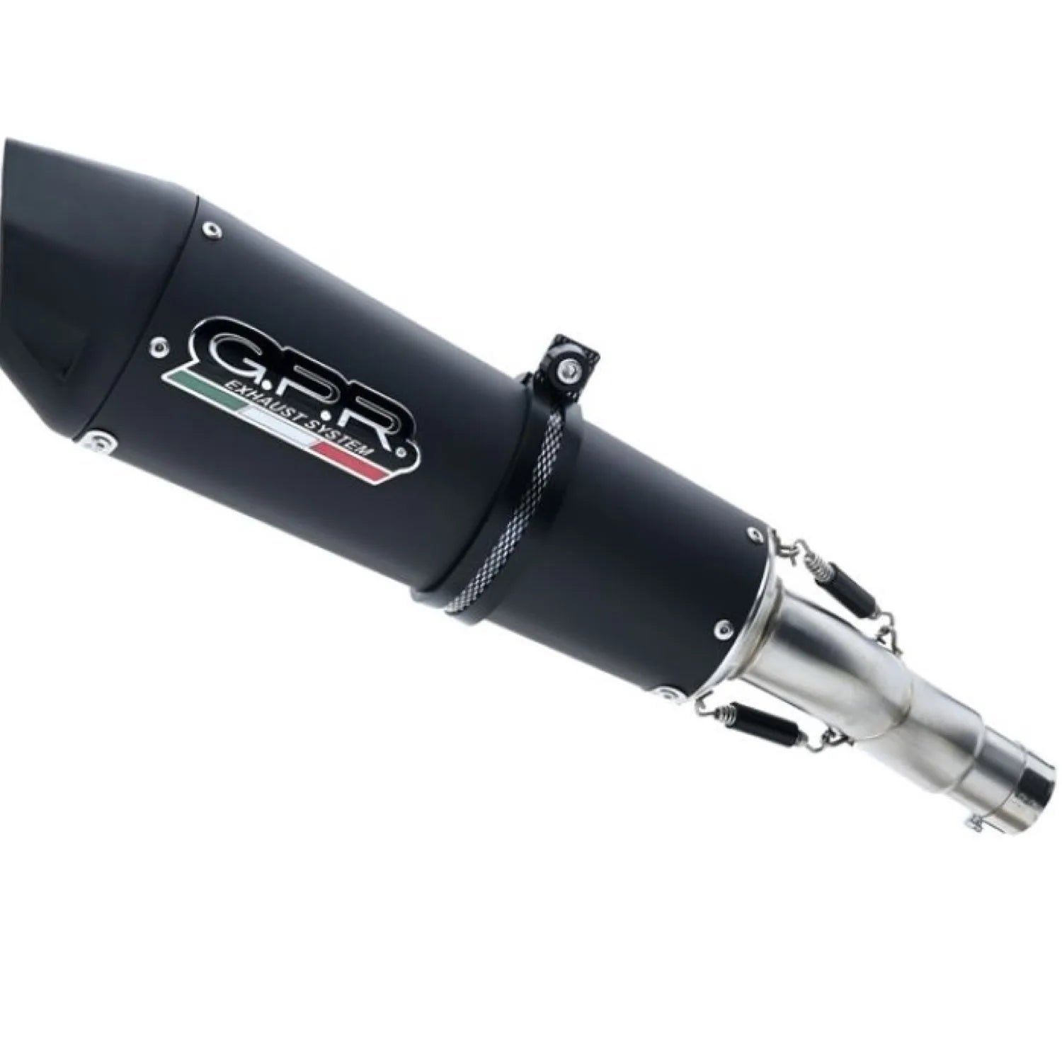 Terminale Di Scarico Con Omologazione Suono Gp Evo4 Titanio Nero - Gpr Compatibile Con Sym Max Sym Tl 508 (2021-2024)