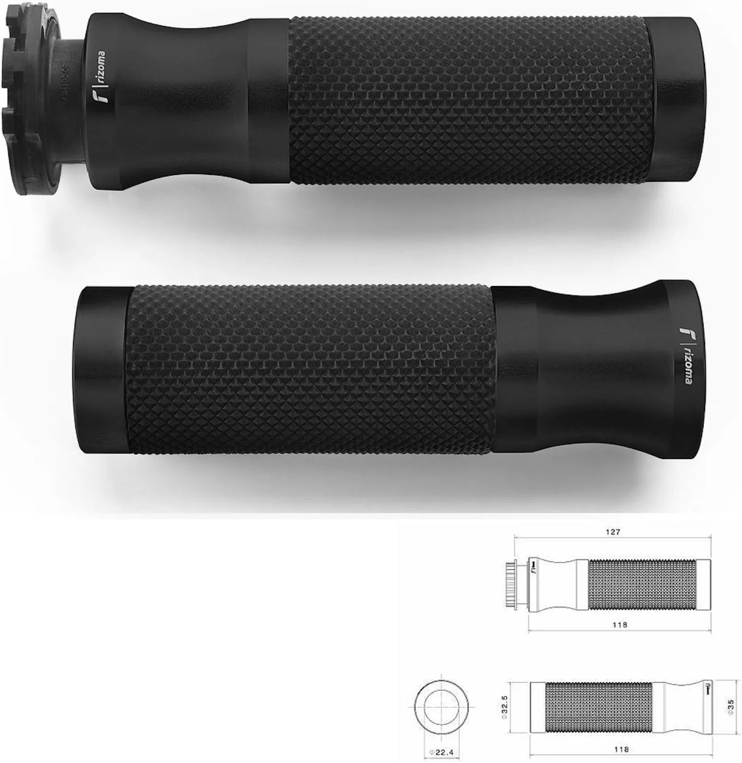 Manopole D22 Sport - Rizoma Compatibile Con Ktm 990 Super Duke R (2009-2011)