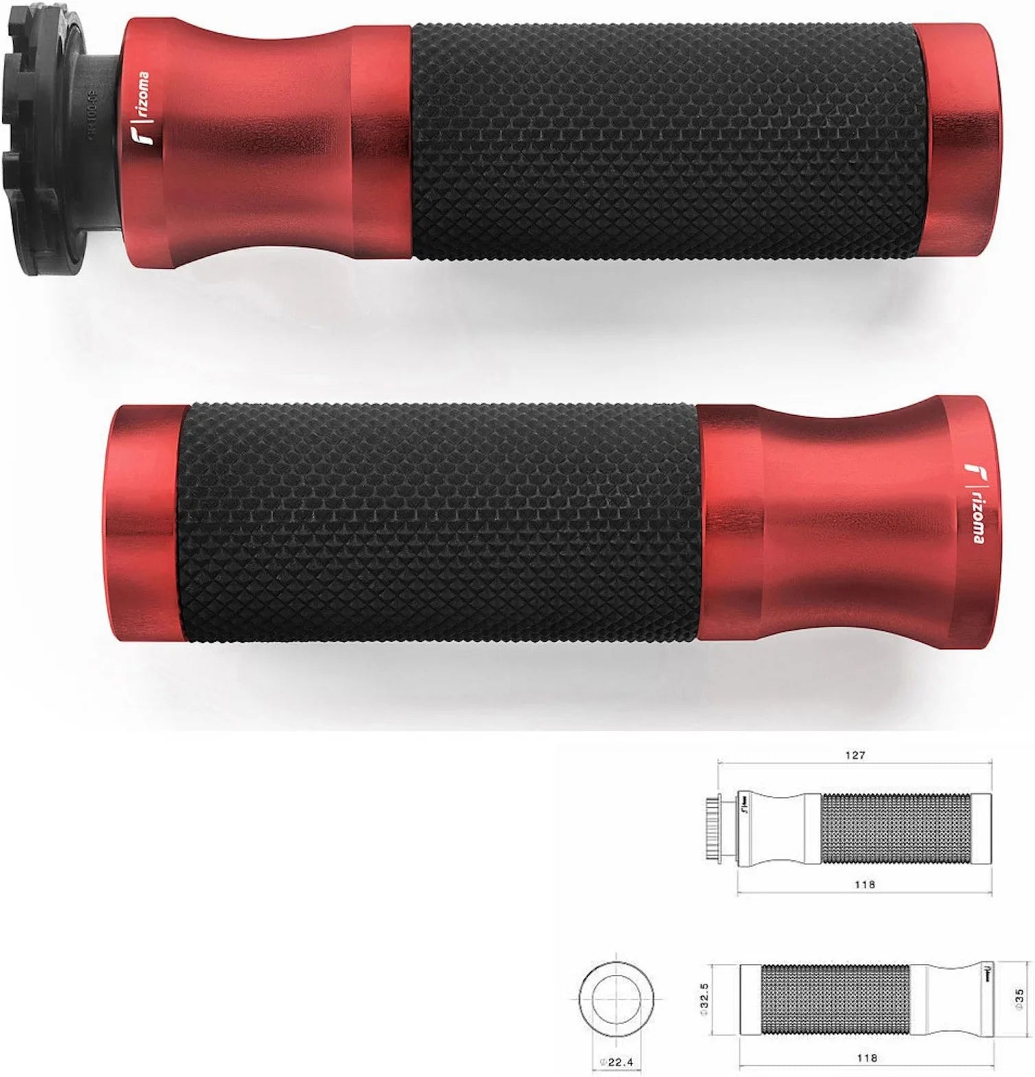 Manopole D22 Sport - Rizoma Compatibile Con Ktm 990 Super Duke R (2009-2011)