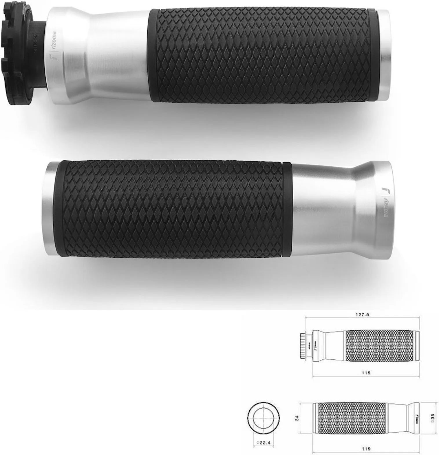 Manopole D22 Sport - Rizoma Compatibile Con Ktm 990 Super Duke R (2009-2011)