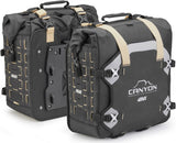 Monokey Canyon Black Side Bags - 70 Lt Canyon Nylon - Givi Compatible With Triumph Bonneville T120 (2016-2024)