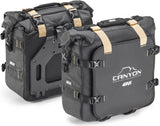 Monokey Canyon Black Side Bags - 50 Lt Canyon Nylon - Givi Compatible With Triumph Tiger 1200 Rally Explorer (2022-2024)