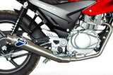 Impianto Di Scarico Completo Con Omologazione Suono Conical Acciaio Inox - Termignoni Compatibile Con Honda Cbf 125 (2009-2011)