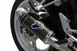 Terminale Di Scarico Senza Omologazione Suono Relevance Carbonio Coppa Acciaio Inox - Termignoni Compatibile Con Honda Cbr 250 R (2012-2013)