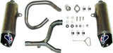 Impianto Di Scarico Completo Non Catalizzato E Senza Omologazione Suono Relevance Acciaio Inox Coppa Carbonio - Termignoni Compatibile Con Honda Crf 450 R (2014)