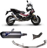 Impianto Di Scarico Completo Non Catalizzato E Con Omologazione Suono Scream Titanio Coppa Carbonio - Termignoni Compatibile Con Honda X-Adv 750 (2017-2022)