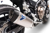 Terminale Di Scarico Con Omologazione Suono Force Titanio Coppa Carbonio - Termignoni Compatibile Con Honda Cb 500 F - R - X (2017-2020)