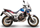 Terminale Di Scarico Con Omologazione Suono Relevance Titanio - Termignoni Compatibile Con Honda Crf 1000 L Africa Twin (2018-2019)