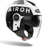 Casco Urban Per Moto Airoh Helyos - He614 Thermoplastic Hrt Bianco Gloss Color Taglia Xxl