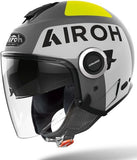 Casco Urban Per Moto Airoh Helyos - He699 Thermoplastic Hrt Grigio Scuro Gloss Color Taglia M