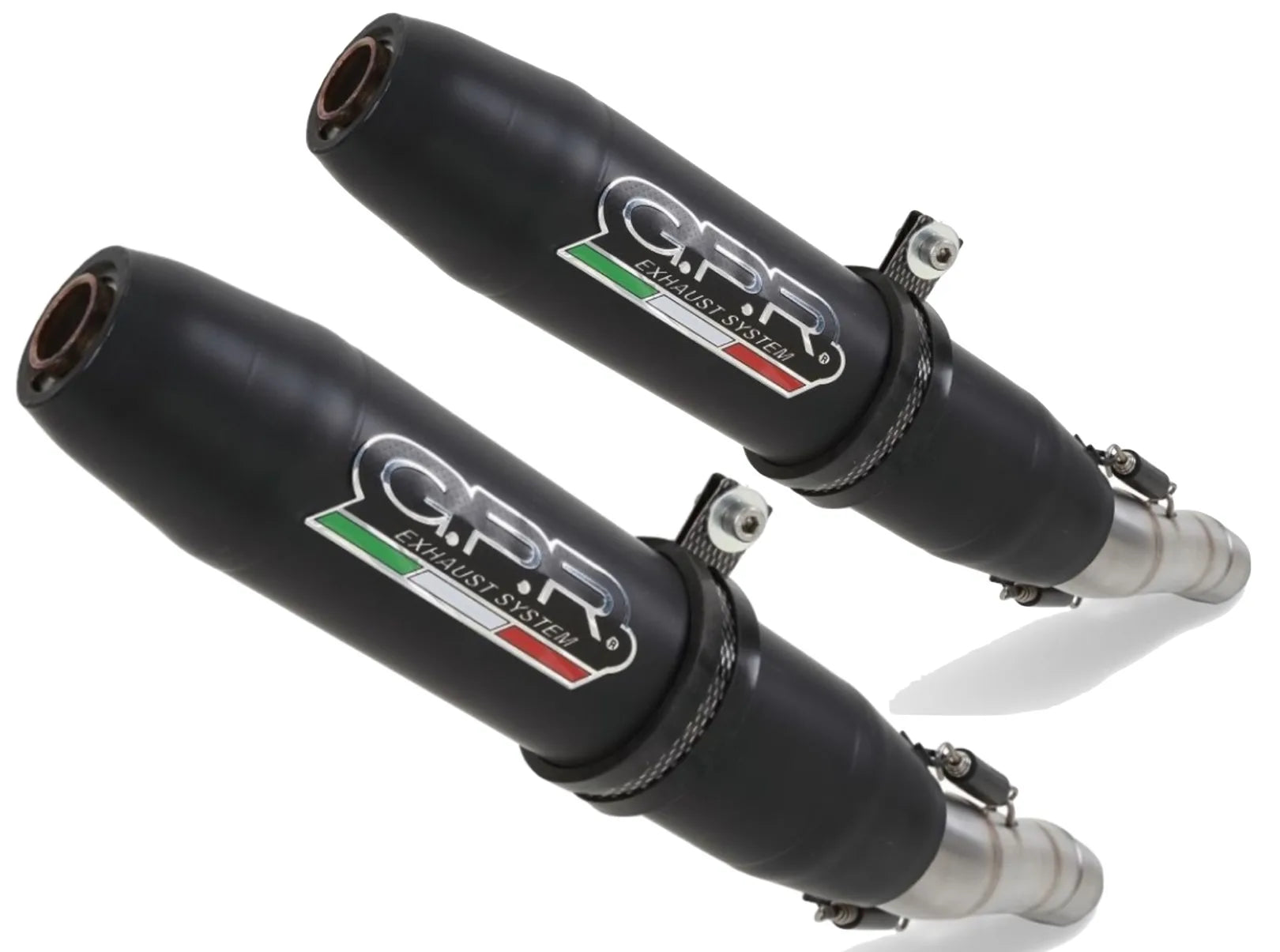 Terminale Di Scarico Con Omologazione Suono Deeptone Cafe Racer Acciaio Nero - Gpr Compatibile Con Suzuki Gn 250 (1994-1998)